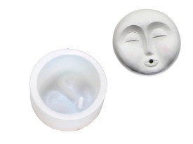 Molde silicona porta sahumerio cara